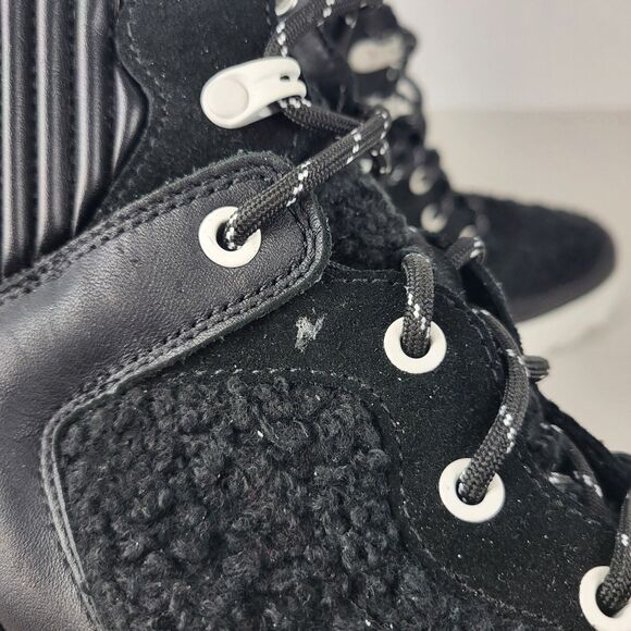 Sorel Brex Women's Sherpa Platform Boots Chunky Heel Lug size10 - Picture 3 of 14